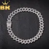 The Bling King 20 mm Prong Cuban Link Chains Collier Fashion Hiphop Jewelry 3 Row Rinestones Colliers Iced Out pour hommes Q11211446392