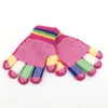 Nieuwe antisliphandschoenen voor studenten buitensporten anti slip dot graan offset handschoen kinderen gebreide warme handschoenen groothandel