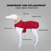 中程度の大きな犬用防水犬コートジャケットグレイハウンドウルフハウンドシェパード衣類201102