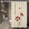 Peacock Printed Shower Curtains Waterproof Polyester Fabric 180x180 cm Grommet 1 Piece Hotel Bathroom Curtain Jinya Home Decors T200711