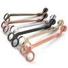 Stainless Steel Candle Wick Trimmer Oil Lamp Trim Scissor Cutter Snuffer Tool Hook Clipper Rose Gold Silver Black