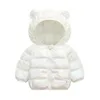Kurtka dla dzieci jesienna kurtka zimowa dla dziewcząt płaszcz dla dzieci ciepłe z kapturem odzież wierzcha ubrania dla niemowląt płaszcza lj201128