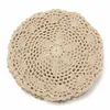 12 Pcs Vintage Tapis De Coton Rond À La Main Dentelle Au Crochet Napperons Fleur Dessous De Verre Lot Ménage Table Décoratif Artisanat Accessoires T200703