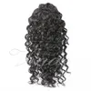 VMAE Cabelo Mongólio Ponytail de onda profunda 120g 12 a 26 polegadas cor natural 100% real não processada Extensão de cabelo virgem humano