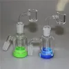 Hookah Mini Glass Ash Catcher with 7ml silicone container quartz banger for glass bong water pipe oil rig ashcatchers smoking accessories