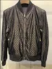 20FW Herbst Winter neueste Mode hochwertige Jacke Leder Sleeve Brief Hoodie Hohe Qualität doppelseitig Ständer Kragen Jacke dünne windbr