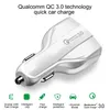 Hochwertiges QC3.0-USB-Autoladegerät mit drei Anschlüssen, Schnelllade-Autoladegerät, Dual-USB-Auto-Handy-Ladegerät