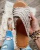 Sommar kvinnor tofflor platt öppen toe casual skor damer glider strand slip-på sandaler kvinnor för 2021 0227