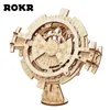 ROKR ROKR DIY 3D WOODEN PUZZER Mechanical Gear Drive Model Kit Toys Gift for Children Oner Compe 220715