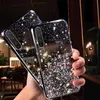 Zachte glitter transparante TPU telefoonhoesje voor Huawei P40 P30 P20 PRO Mate 20 10 Lite P Smart 2020 Z Plus Y9 Prime 2019 Bling Cover