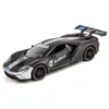 2019 Simulation GT Racing Legierung Automodell Kinder Sound und Licht zurückziehbares Spielzeugauto verpackt LJ200930