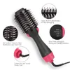 Multifunktionell hårtorkvolumizer Salong Hot Air Hair Brush Roller Comb Negativa joner Curler Rättare