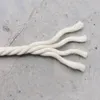 Przędza 4-6mm 50m beżowa bawełniana skręcona pleciona sznurka linowa rzemiosło trwałe macrame ciąg DIY Handmade Home Dekoracyjne Akcesoria Tekstylne1