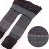 Normov Fashion Totem Winter Leggings High Waist Warm Plus Velvet Slim Sexig Utskrift Stickad Casual 211221