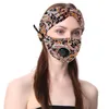 Vintage Cross Gedrukt Masker Dames Mode Haarband Magische Sjaals Stretch Sport Fitness Hoofdband Knop Haar Headweys2020 2PCS