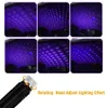 USB LED CAR Roof Star Night Interior Light Atmosphere Galaxy Lamp Projektor Dekorativ lampa Justerbara flera belysningseffekter