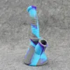 Narghilè Beaker design bong Tubo dell'acqua in silicone Mini piattaforma petrolifera infrangibile con downstem 14mm Gla
