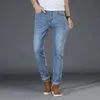 Summer Mens Lightcolored Stretch Jeans Fashion Thin Section Loose Straight Jeans Brand Clothing 2838 201111