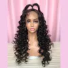 Partihandel Billiga Pris 10a Obearbetat Brasiliansk Virgin Hair Natural Wave Human Hair Wigs Lace Front Wig med Baby Hair