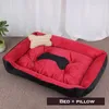 Bone Pet Bed Warm Pet Products For Small Medium Large Dog Soft Pet Bed For Dogs Washable House For Cat Puppy Cotton Kennel Mat 201130