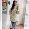 Vinterkvinnor Parkas Fashion Shiny Tyg Thicken Windproof Warm Jackets Coat Outwear Snow Wear Jacket S-XL 201214