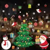 2020 Frohe Weihnachten Fensteraufkleber Weihnachtsdekorationen für Zuhause Wand Glasaufkleber Neujahr Home Decor HH936107095680