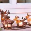 Metal Tealeght Candle Holder Christmas Candlestick Dekoracja ślubna Centerpies Candelabra Moro Candle Stand Stand Herba Light T200319