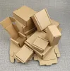 50pcs Large Kraft Paper Box Brown Cardboard Jewelry Packaging Box For Shipping Corrugated Thickened Paper Postal 17Sizes1