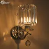 Wall Lamp Modern Minimalist Glass Crystal LED Gold Indoor Living Room Bedroom Bedside Lights Porch Sconce Lampe Luminaria1