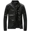 neuer Designer Neue Lederjacken Herren Outwear Lässige gewaschene Biker-Motorradjacke Herrenmode Kunstledermäntel 5XL Jaqueta De Couro