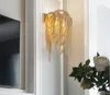 Luxury tassel pengda iron wall lamp stair wall lamp Retro industrial aluminum wall light Free shipping