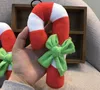 Dog Toys Рождественская костыль Форма плюшевые жевательные звуковые игрушки для щенка Cat Wears Products Dog Toys SN4972