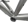 high quality bike frame Titanium Alloy GR9 titanium gravel bike frame with Seat Post for disc brake free spare derailleur hanger