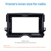 Panneau de Fascia d'autoradio de 9 pouces installer le Kit de montage de garniture de lunette de tableau de bord pour 2012 TOYOTA REIZ/MARK X style OEM pas d'écart 2din