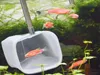 Flexibele reinigingsgereedschap Aquarium Fish Tank vangst Netto Roestvrij staal Ronde Square Pocket Garnalen Visnetten