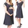 Moderskap pyjamas nattklänning ammande klänning förlossning barnfödelse pyjamas gravida kvinnor nattkläder för ammande sömnkläder G220309