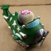 Creative Cartoon Colorful Fighter Retro Small Plan Glider Succulent Flowerpot Micro Landscape Decoration Home Garden Decoration T200529