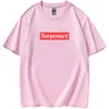 Surpemacy Brand T Shirt 2022 Mens Supre T Shirts Print Parody Cotton Menショートスリーブ女性Tシャツカジュアルトップ女性Tee9891089