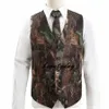 2021 Svart Camo Boy Formal Wear Camouflage Västar Billiga Försäljning För Bröllopsfest Barn Pojke (Vest + Bow Slips) Formell Använd Custom Made Real Image