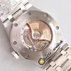 TRF 41mm 15452 15400 Gypsophila Diamond Dial Cal.3120 A3120 Automatic Mens Watch 316L الصلب كامل الماس سوار Hello_Watch الإصدار العلوي