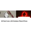 Auto Led Sticker Logo Badge Emblem 2D LED Light Lamp 12V White Red Blue Color For Mitsubishi266p