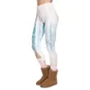 Nuove donne di design Legging Snow Marks Stampa Fitness Leggings Pantaloni donna a vita alta di Natale LJ201006