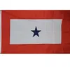 Blue Star Service Flags Banners Independence 3X5FT 100D Polyester Sports Fast Shipping Vivid Color With Two Brass Grommets