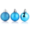 24 st 4 cm julgran bollar guld silver plast hängande ornament xmas dekor boll för hemår navidad y201020