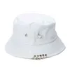 1 st Fashion Unisex Vrouwen Mannen Emmer Hoed Pin Ringen SUNHAT CAPS Zomer Effen Kleur Vissen Zonne Hoed 2 Kleuren G220311