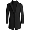 Little Raindrop Wool Coat Men Winter Wool Jacket Slim Fit Warm Coats Solid Business Long Male Coat High Quality Mens Overcoat LJ201110