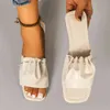 Slippers Women Flat Sandals Casual Square Heel Light Female Comfortable Slides Fashion Summer 220304
