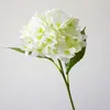 Slap-up artificiella hortensia blommor singel stam artificiella blommor 3d diamant hortensia för bröllop centerpieces hem fest dekorationer