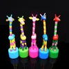 Speelgoed voor Baby Kids Houten Push Up Jiggle Puppet Giraffe Finger Toys Diverse Dierlijke Decoratief