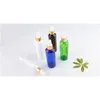Empty Plastic Bottles With Gold Spray Pump 200ml Capacity PET Perfume Atomizer Container White Transparent Green Cosmetic Bottlepls order